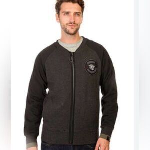 Insight Dark Gray Zip-Up Jacket Medium